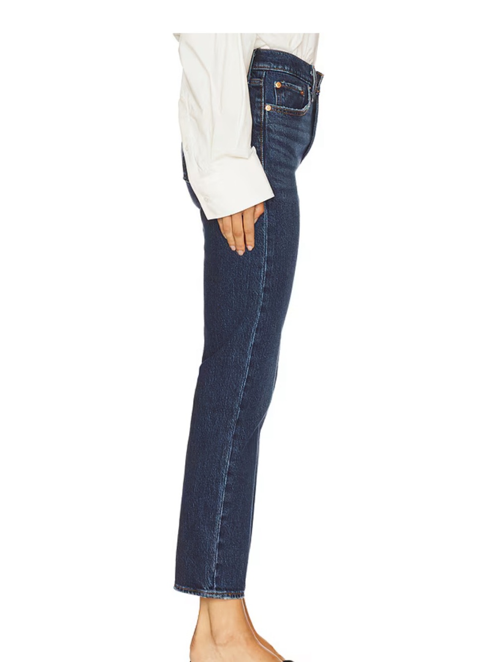 Levi’s Wedgie Straight Jeans in Indifferent Indigo NWOT - Picture 3 of 8